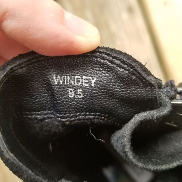 Steve Madden Black Suede Leather Windey Boots 9.5 - Picture 10 of 11